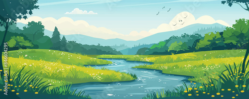 landscape in the mountains