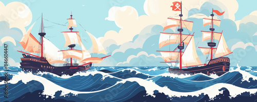 Modern cityscape with bustling streets and skyscrapers Vector flat minimalistic isolated illustration