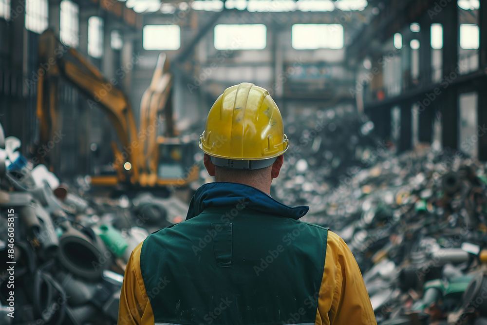 Generative AI, sorting garbage conceptual picture, social responsibility, civil cleaning service Generative AI, sorting garbage conceptual picture, social responsibility, civil cleaning service