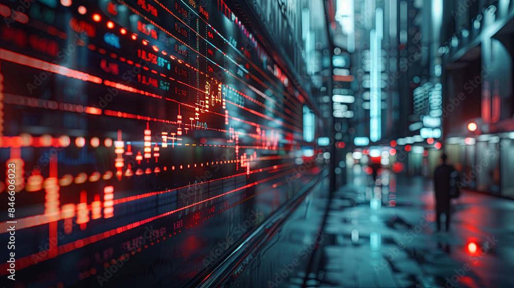 Overview of trading forex data displayed on a stock exchange interface - Financial concept Overview of trading forex data displayed on a stock exchange interface - Financial concept