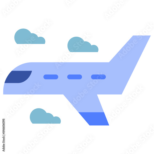 plane flat icon