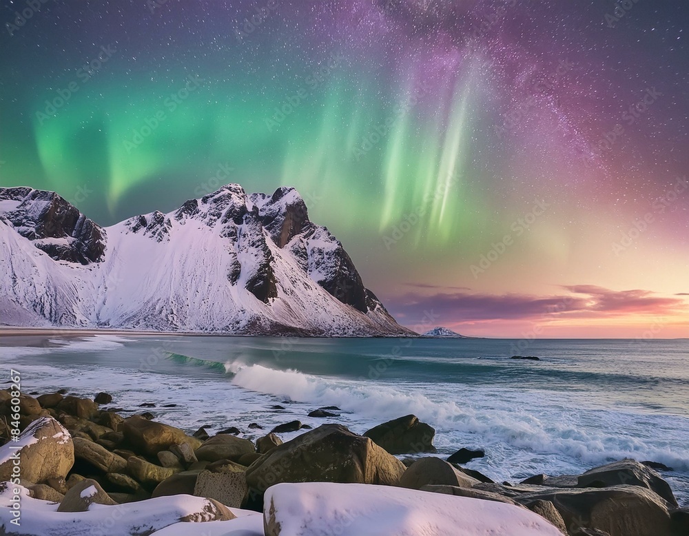 Naklejka premium Aurora light 