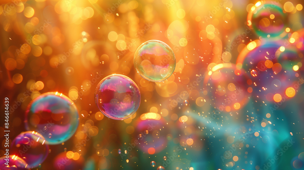 Colorful soap bubbles background. Colorful soap bubbles background.