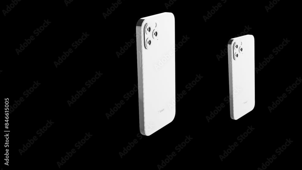Animation of Green Screen Smartphone on Black Background Animation of Green Screen Smartphone on Black Background