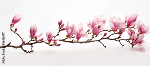 Singular pink magnolia bloo...