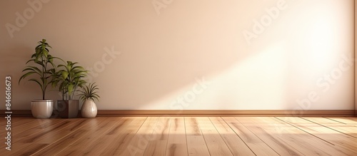 Room interior with wooden s...