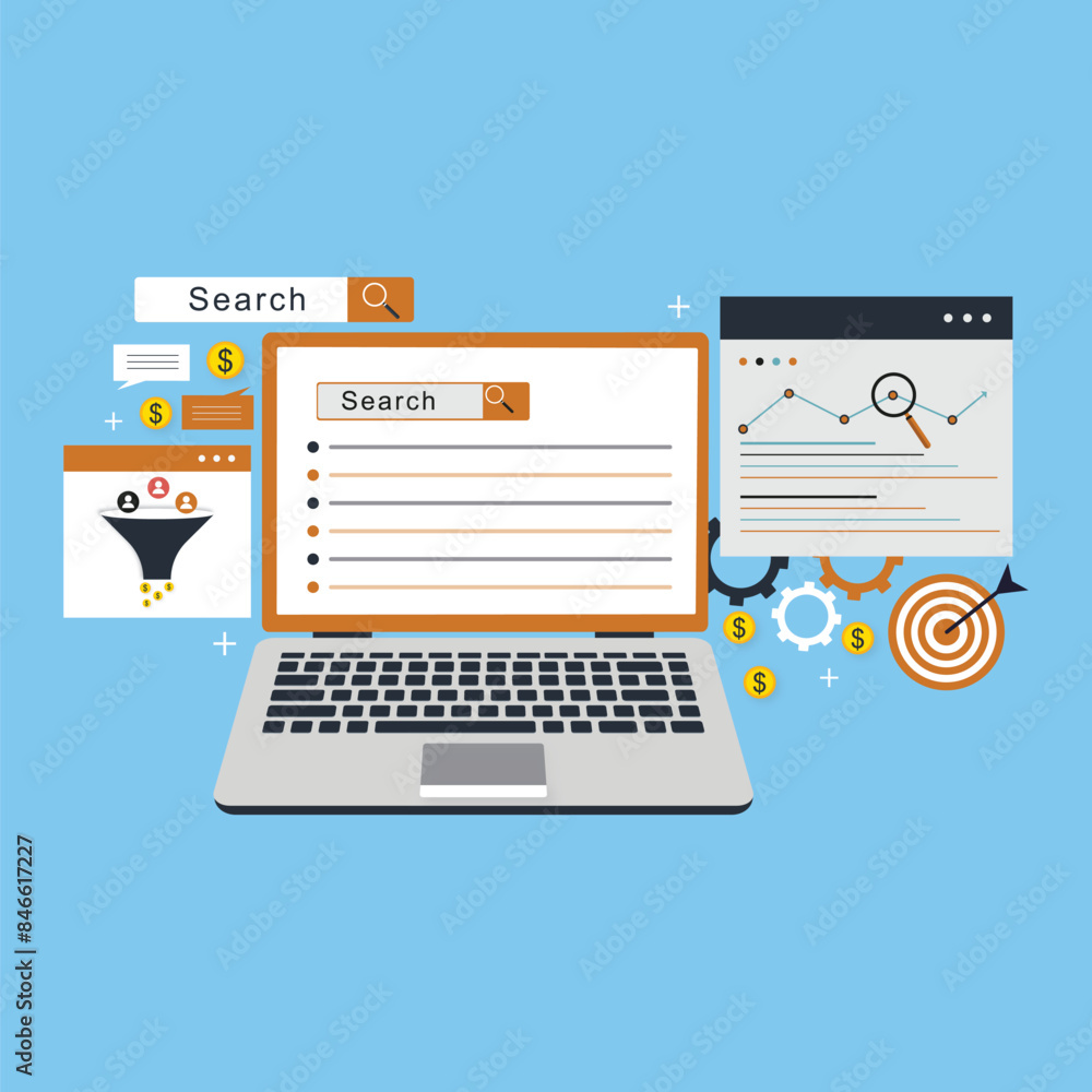 Search Engine Result Page Concept Search Engine Result Page Concept