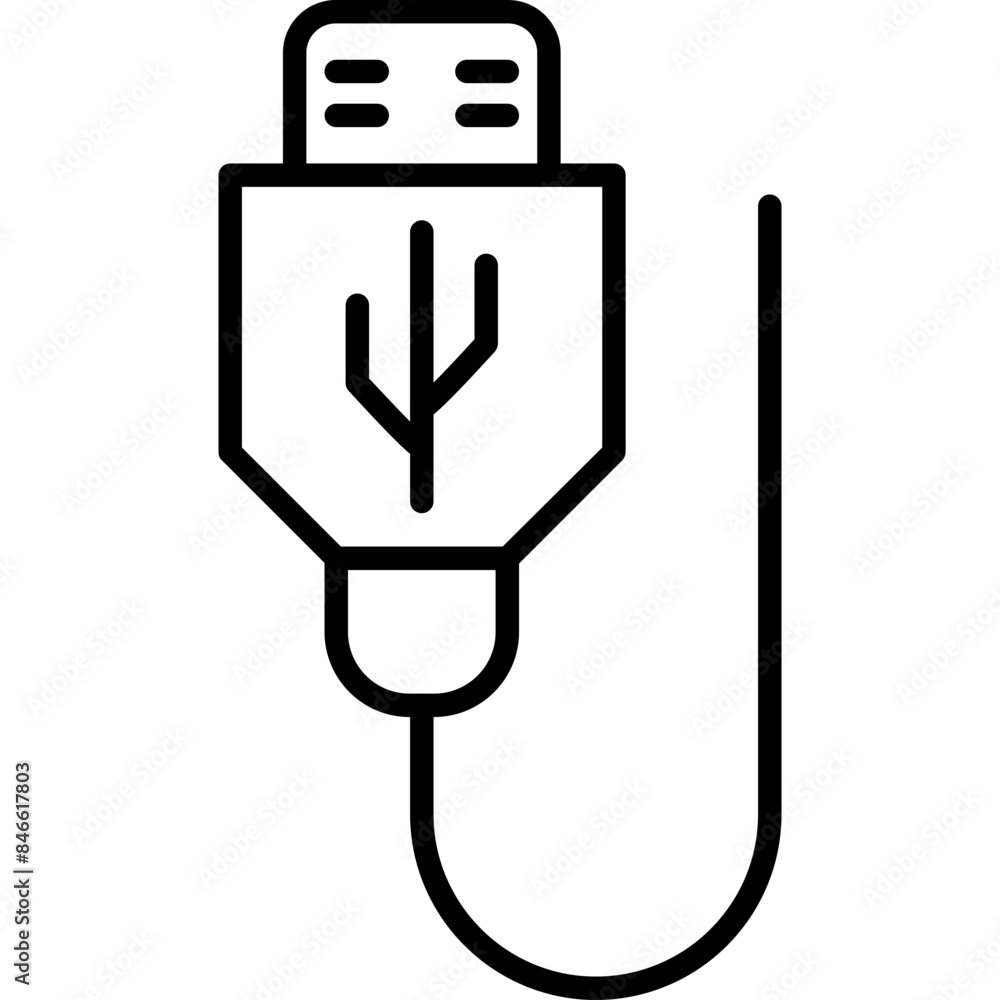Usb Cable Icon Usb Cable Icon
