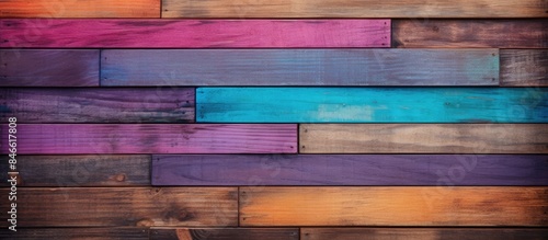 Multicolored wood planks re...