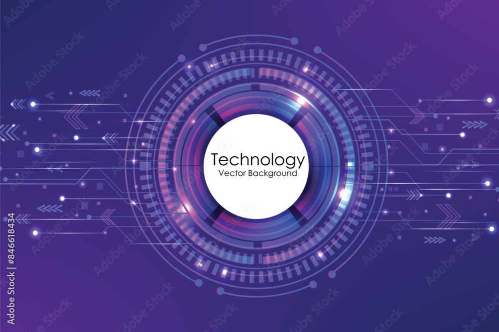 Abstract futuristic electronic circuit technology background Abstract futuristic electronic circuit technology background