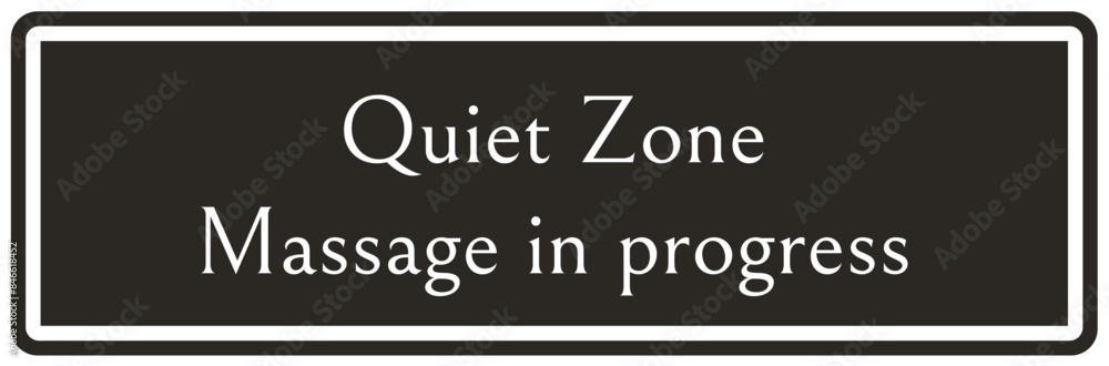 Quiet please sign massage in progress Quiet please sign massage in progress