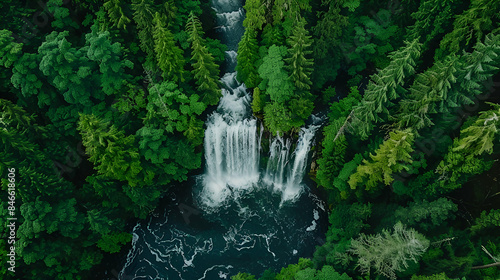 waterfall in the jungle © fazal