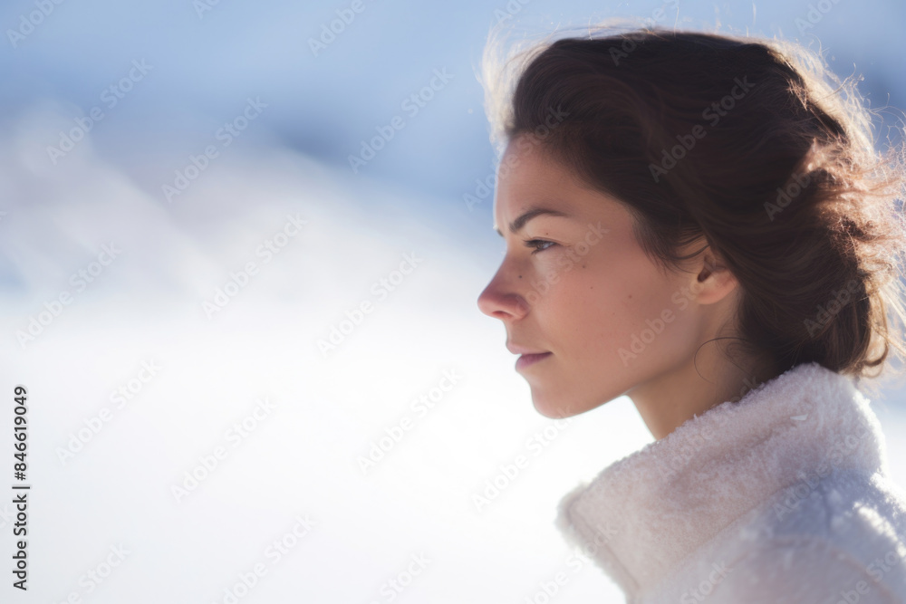 女, 女性, 横顔, 切ない, 悲しみ, 考える, 見つめる女性, 考える女性, 雪, 冬, 雪原, woman, female, profile, sad, sadness, thinking, gazing woman, thinking woman, snow, winter, snowfield 女, 女性, 横顔, 切ない, 悲しみ, 考える, 見つめる女性, 考える女性, 雪, 冬, 雪原, woman, female, profile, sad, sadness, thinking, gazing woman, thinking woman, snow, winter, snowfield
