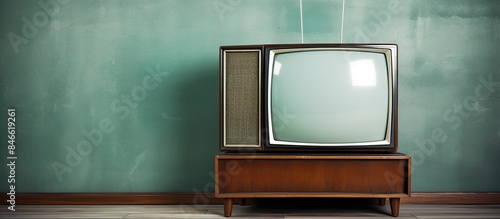 Retro vintage style TV agai...