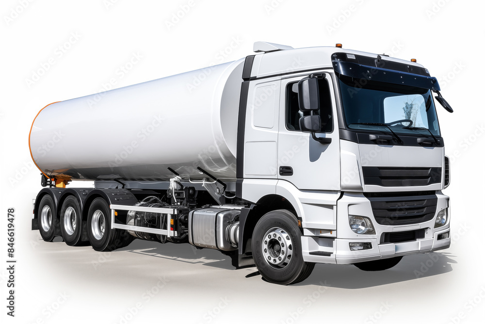 Truck for transportation of bulk materials on a white background. Truck for transportation of bulk materials on a white background.