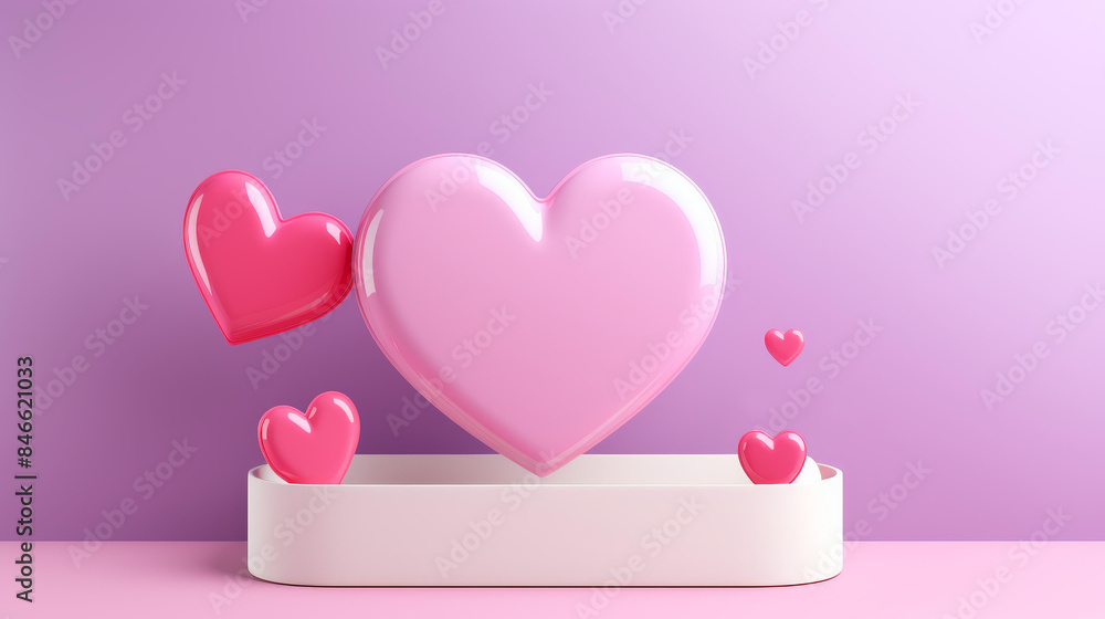 Engaging animated speech bubble expressing love. Engaging animated speech bubble expressing love.