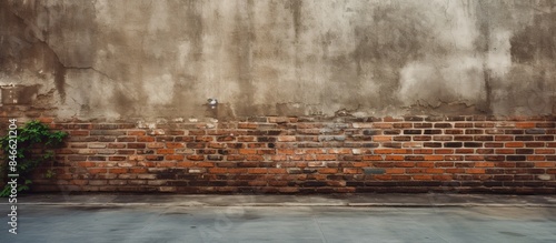 Gritty urban scenery with w...