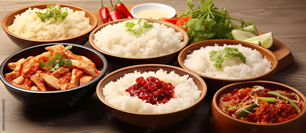 The cityscape showcases unique architecture, greenery, and a peaceful, sunny day, perfect for a copy space image.