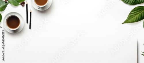 An office desk viewed from ...
