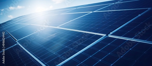 Aerial view of photovoltaic...