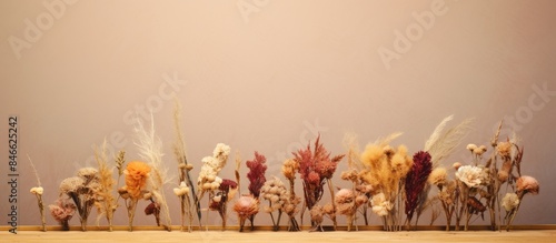 Dried flowers arranged roma...