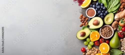 Assortment of healthy foods...