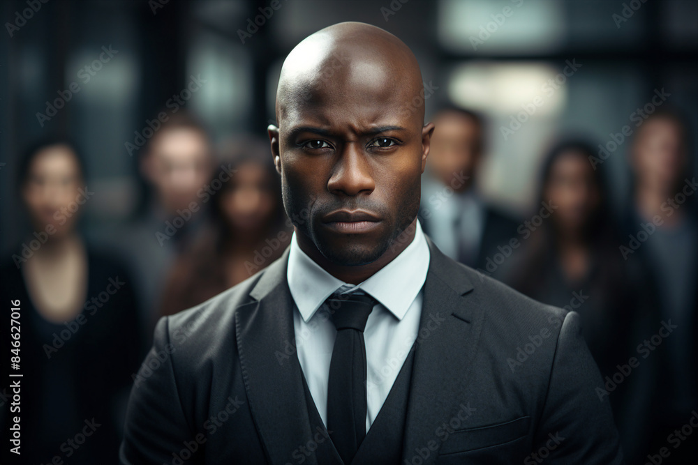 Portrait photo of elegant nice confident serious man strict boss made with generative AI Portrait photo of elegant nice confident serious man strict boss made with generative AI