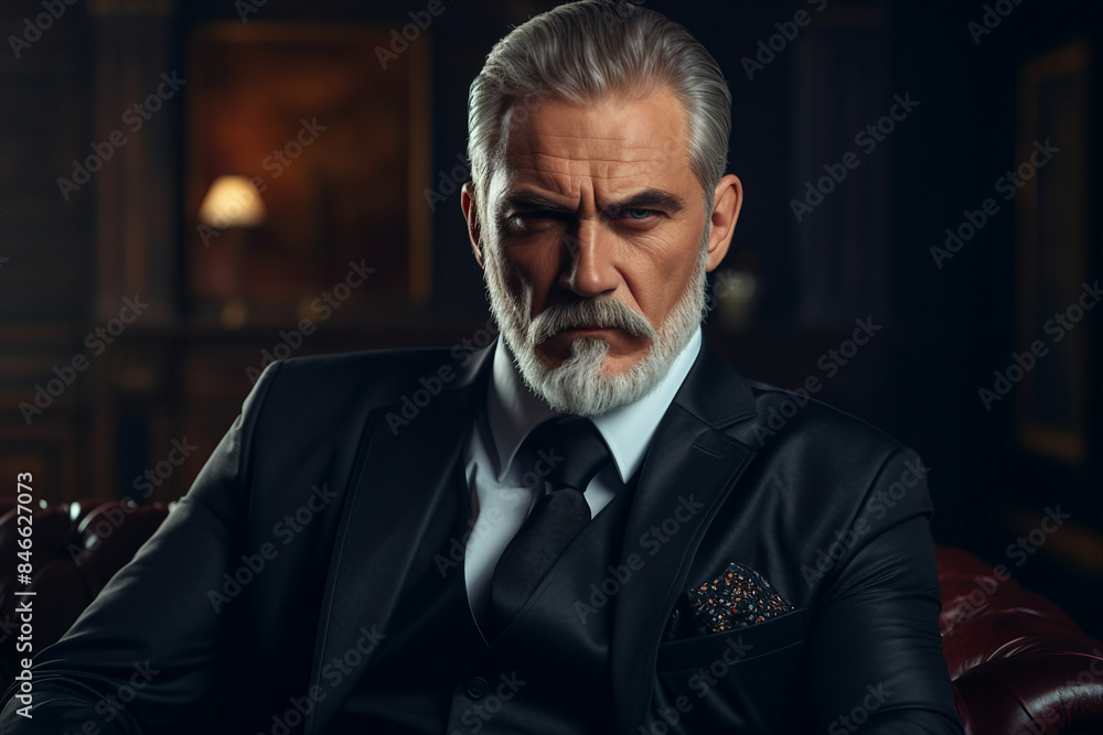 Handsome successful confident businessman designed with generative AI technology Handsome successful confident businessman designed with generative AI technology