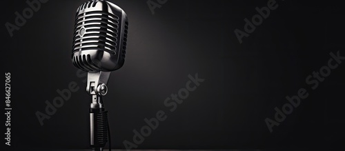 Vintage microphone with cop...