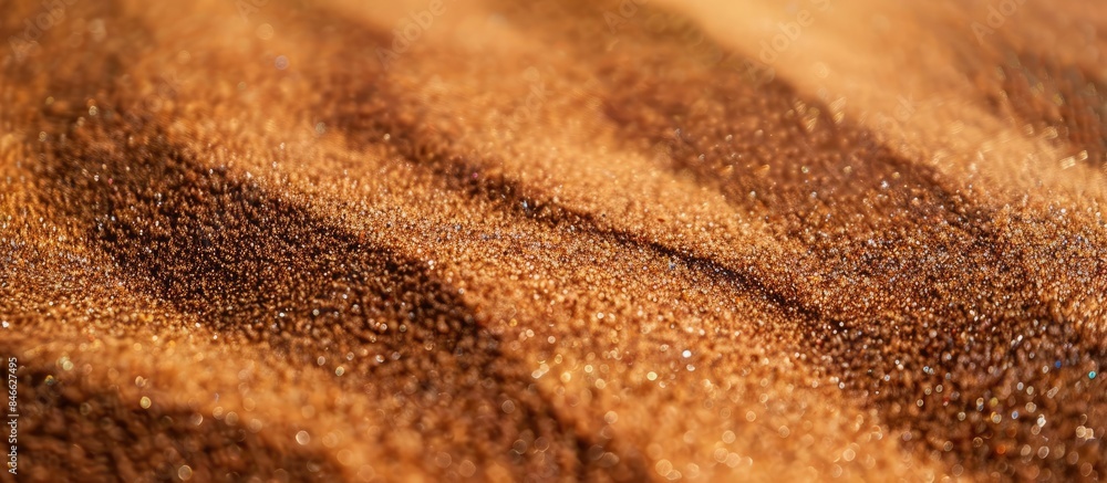 Texture of sand: Close-up shot of brown sand with a fine sandy background. Texture of sand: Close-up shot of brown sand with a fine sandy background.