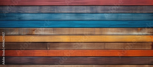 Multicolored wood planks re...