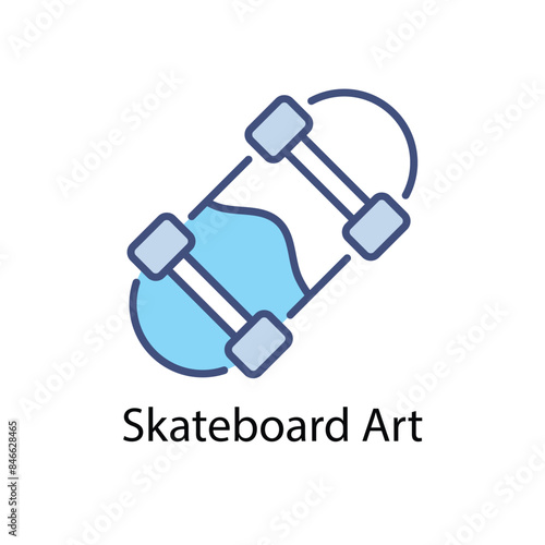 Skateboard Art vector icon