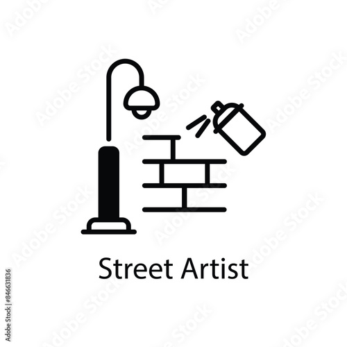 Street Artist vector icon
