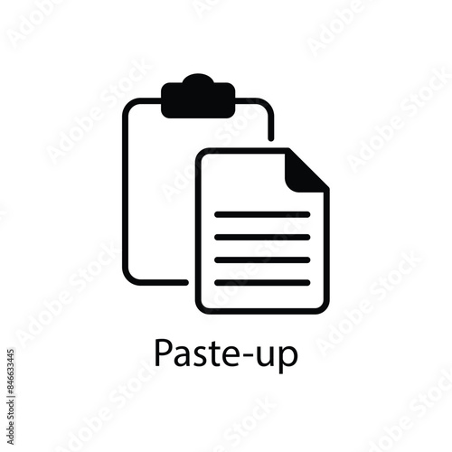 Paste-up vector icon
