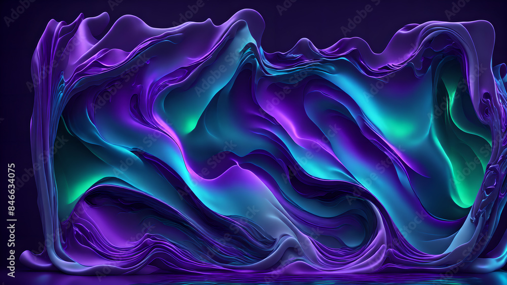 Obraz premium Aurora Borealis abstract background wallpaper