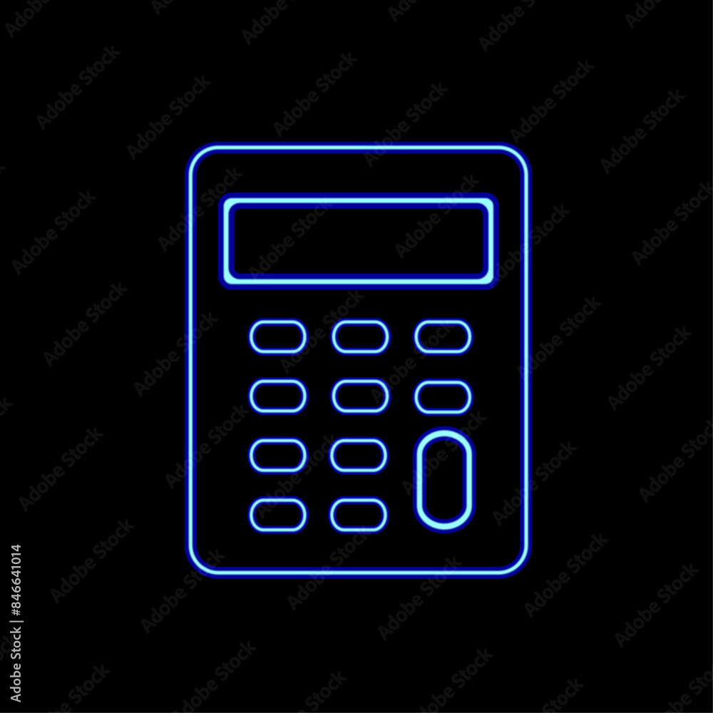 CALCULATOR NEON ICON CALCULATOR NEON ICON