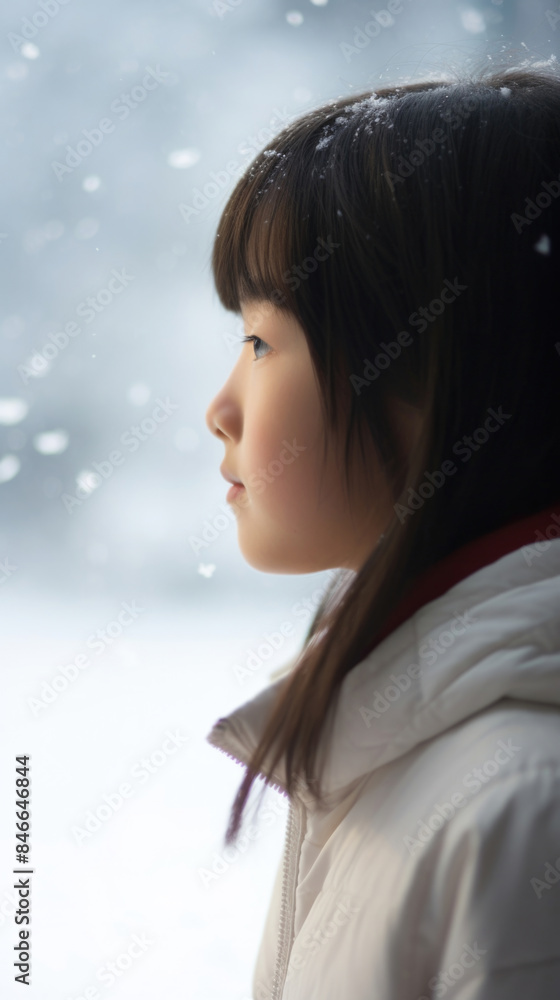女の子, 横顔, 雪, 冬, 見つめる女の子, アジア人, 日本人, girl, profile, snow, winter, staring girl, asian, japanese 女の子, 横顔, 雪, 冬, 見つめる女の子, アジア人, 日本人, girl, profile, snow, winter, staring girl, asian, japanese