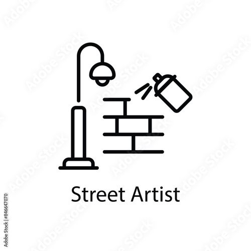 Street Artist vector icon