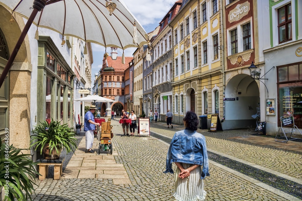 görlitz, deutschland - shoppingmeile in der altstadt