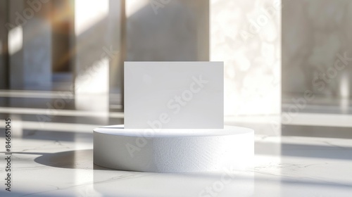 Wallpaper Mural Contemporary Art Gallery Showcase with Blank Business Cards and Abstract Sculptures in Soft Focus Creative Exhibition Space Concept Torontodigital.ca