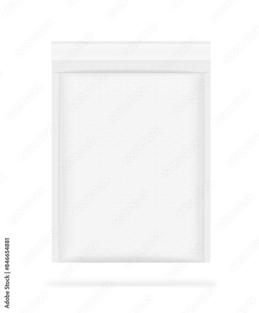 Poly bubble mailer padded envelope shipping bag mockup. Vector illustration isolated on white background. Ready for your design. EPS10. Poly bubble mailer padded envelope shipping bag mockup. Vector illustration isolated on white background. Ready for your design. EPS10.