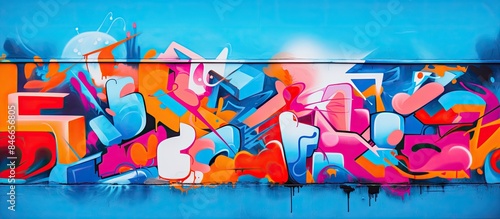 Abstract street art graffit...
