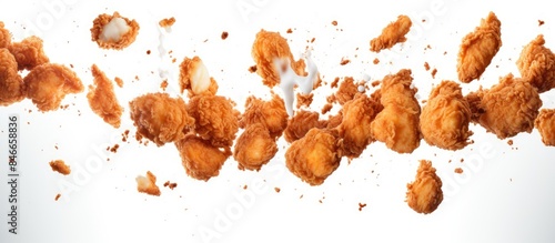 Popcorn chicken falling wit...