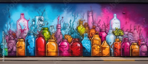 Vivid spray bottles display...