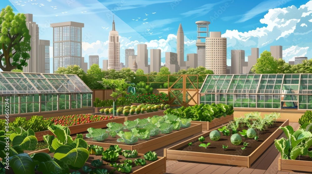 City Oasis Rooftop Urban Farming with Stunning Skyline Views Greenhouses and Business Cards Sustainable Agriculture in the Heart of the City City Oasis Rooftop Urban Farming with Stunning Skyline Views Greenhouses and Business Cards Sustainable Agriculture in the Heart of the City
