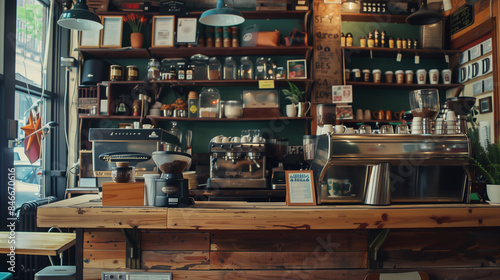 The Cozy Coffee Shop Counter