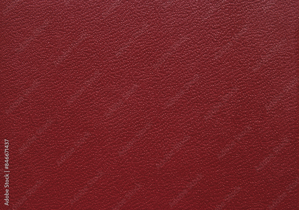 Fototapeta premium Maroon color grainy fine leather texture as background 