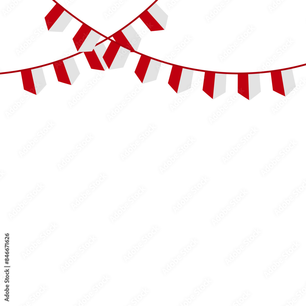 Obraz premium Indonesian Flag Decoration