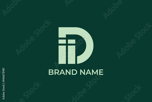 letter Dii corporate company logo, letter Cii or iiC growth logo, success step logo, logomark