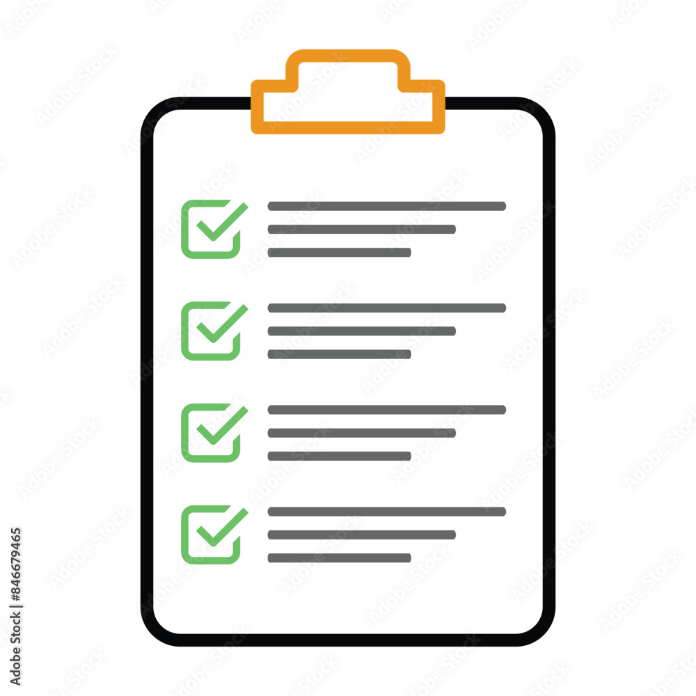 checklist icon with clipboard. clip board line icon with checkbox form and survey checklist. vector illustration on transparent background. checklist icon with clipboard. clip board line icon with checkbox form and survey checklist. vector illustration on transparent background.